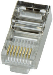 LogiLink Connecteur mâle RJ45 pour câble rond, Cat.5e,