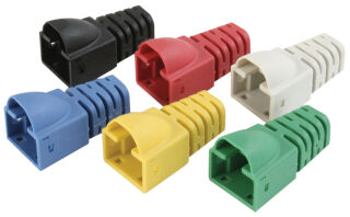 Teleg&auml;rtner manchon pour fiche m&acirc;le RJ45, cat.6, jaune,