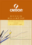 CANSON Bloc de papier millimétré, A3, 90 g/m2, bistre