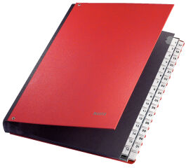 LEITZ Trieur &agrave; soufflet, A4, 1-31, 32 compartiments, rouge