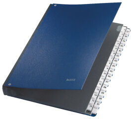 LEITZ Trieur &agrave; soufflet, A4, 1-31, plastique, bleu, 32