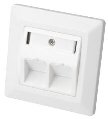 DIGITUS Boîtier vide pour module Keystone, 2 compartiments