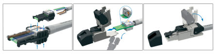 Teleg&auml;rtner fiche RJ45 MFP8 T568B cat.6a (profond)