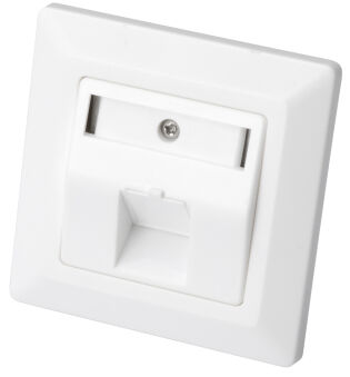 DIGITUS bo&icirc;tier vide pour modules Keystone, 3 ports, blanc