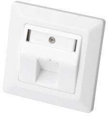 DIGITUS Boîtier vide pour module Keystone,1 port, blanc pur