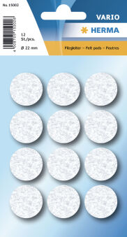 Nogeqi Lot De 324 Patins En Feutre Autocollants Blancs De