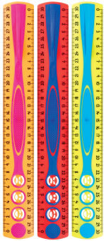 Maped R&egrave;gle plate Kidy Grip, 200 mm, en plastique