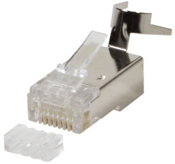 LogiLink Connecteur RJ45 mâle, Cat. 6A/Cat. 8.1A, blindé