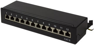 LogiLink Panneau de brassage de bureau Cat.6, blindé,