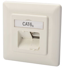 DIGITUS Bo&icirc;te de connexion cat 6.A (profond), 2 x RJ45,