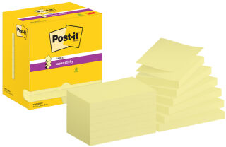 Post-it Bloc-note adh&eacute;sif super sticky z-notes, 127 x 76 mm