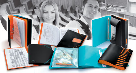 OXFORD TOP FILE+ Chemise à Lamelle A4 En Carte Noir