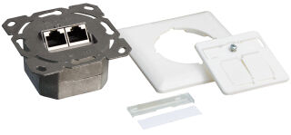 LogiLink Boîtier en saillie pour boîte encastrée, blanc pur