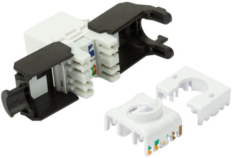 LogiLink Module keystone Cat.6A, non blind&eacute;, noir