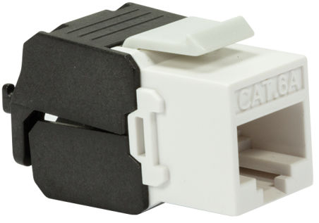 LogiLink Module keystone Cat.6A, non blind&eacute;, noir