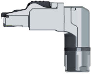 Teleg&auml;rtner connecteur RJ45 MFP8 cat.6A(profond), blind&eacute;,