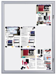 FRANKEN Vitrine d'affichage SECURITY 12 x A4, ininflammable