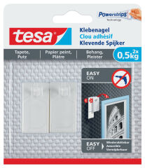 Clou adhésif Powerstrips pour papier peint et plâtre 2kg - Tesa 
