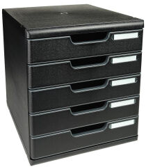 EXACOMPTA Module de classement MODULO A4, 5 tiroirs, gris