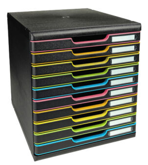 EXACOMPTA Module de classement MODULO A4, 3 tiroirs, gris