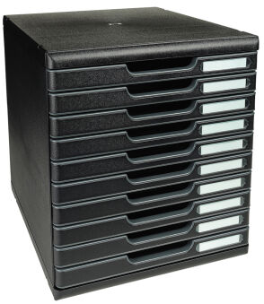 EXACOMPTA Module de classement MODULO A4 ECOBlack 10 tiroirs