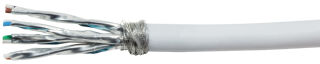 LogiLink C&acirc;ble patch PrimeLine, Cat.7, S/FTP, 100 m, blanc