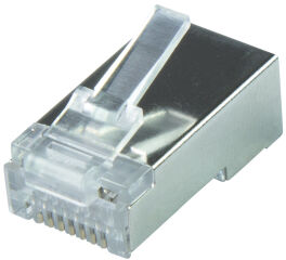 LogiLink Connecteur modulaire RJ45 Cat.6A, blindé, argent