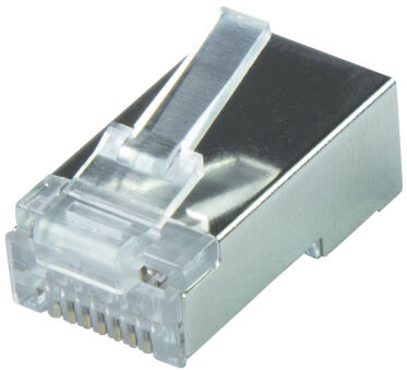 LogiLink Connecteur modulaire RJ45 Cat.6A, blind&eacute;, argent