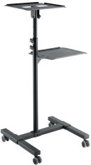 LogiLink Chariot de projection multim&eacute;dia acier, 2 niveaux