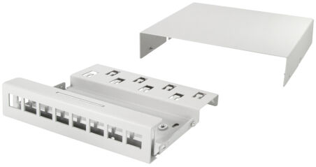 LogiLink Bo&icirc;tier point de consolidation, 8 ports, gris clair