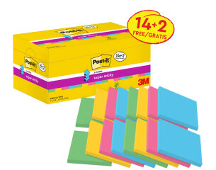 Post-it Bloc-note super sticky z-notes, 76 x 76 mm, 20+4