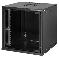 LogiLink Coffret mural 10' SoHo, mont&eacute;, 6U, noir