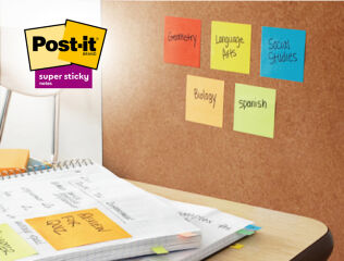 Post-it Bloc-note adh&eacute;sif super sticky z-notes, 76 x 76 mm