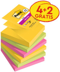 Post-it Bloc-note adh&eacute;sif super sticky z-notes, 76 x 76 mm