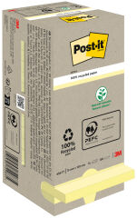 Post-it Bloc-note adh&eacute;sif Recycling, 76 x 76 mm,18+6 GRATUIT