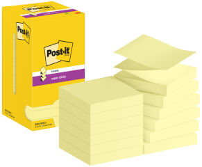 Post-it Bloc-note adh&eacute;sif super sticky z-notes, 76 x 76 mm
