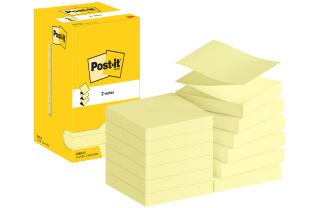 Post-it Bloc-note adh&eacute;sif z-notes, 76 x 76 mm, jaune