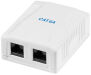 Miniature LogiLink Prise RJ45 cat. 6A avec boîtier en saillie, 2x RJ45 n°5