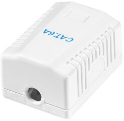 LogiLink Prise RJ45 cat. 6A avec bo&icirc;tier en saillie, 1x RJ45