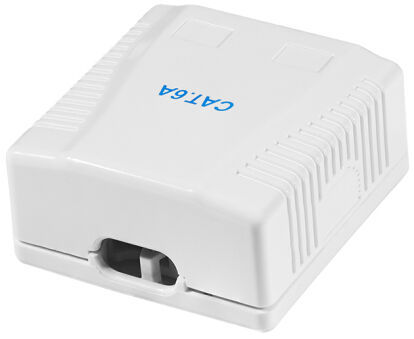 LogiLink Prise RJ45 cat. 6A avec boîtier en saillie, 1x RJ45