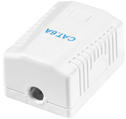 LogiLink Prise RJ45 cat. 6A avec bo&icirc;tier en saillie, 1x RJ45