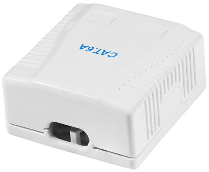 LogiLink Prise RJ45 cat. 6A avec boîtier en saillie, 1x RJ45