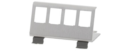LogiLink Support de fixation pour 12 modules Keystone, inox