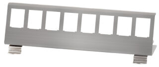 LogiLink Support de fixation pour 8 modules Keystone, inox