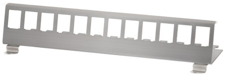 LogiLink Support de fixation pour 8 modules Keystone, inox